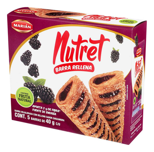 Barras Nutret Zarzamora 200g