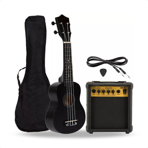 Ukelele Electroacustico Soprano +ampli +funda Acolch +cable