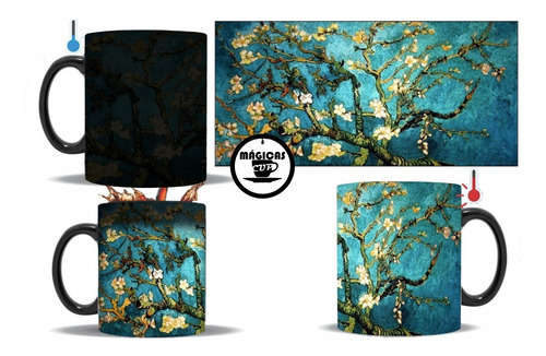 Imagen 1 de 3 de Taza Mágica Almendro De Flor Pinturas Vincent Van Gogh