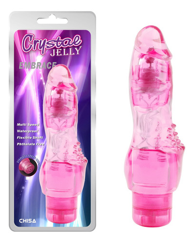  Vibrador Crystal Jelly Consolador Juguete Sexual Sexshop