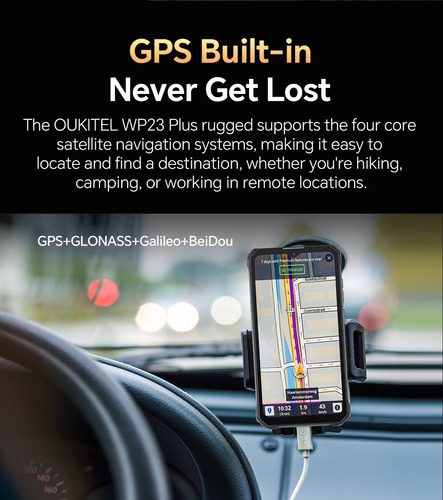 Oukitel Wp23 Plus Celular 24gb+256gb 10600mah 6.52 Pantalla 13mp Android 14 Doble Sim Nfc/gps