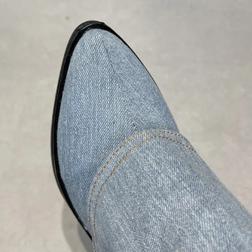 2025 Botas De Mezclilla P Trouser Tube For Mujer, Tacones