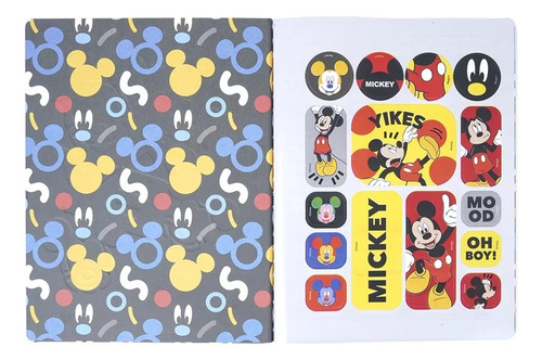 Libreta Cosida 100 Hojas Mediana Mickey-minnie- Cuadriculada