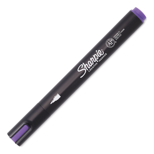 6 Marcadores Sharpie Lila De Acrílico Punta Bala