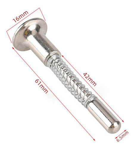 Pestillo Con Resorte, Práctico Perno 6,1 Cm X 1,6 Cm