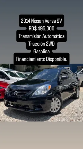 2014 Nissan Versa Sv Rd$ 495,000 Transmisión Automática Trac