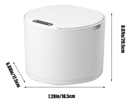 Lixeira 3d Com Tampa Automática Touchless Wireless Intellige