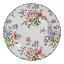 Comprar Jogo De Prato Sobremesa Romântica 2 6 Peças Branco, Rosa E Azul Romântica