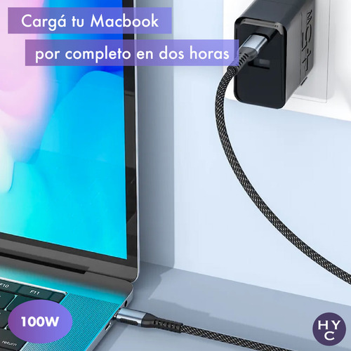 Cable Premium Usb C A Usb C 1 Mt Carga Super Rapida