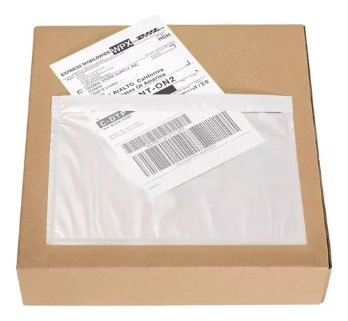 Porta Guias Bolsa 500 Unidades 11cm X 14cm Alta Resistencia