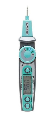 Imagen 2 de 3 de Tester Multímetro Digital Lapiz Proskit Mt-1630 Autorango