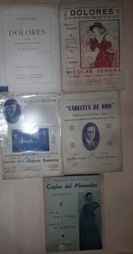 Lote De 20 Partituras Jota Aragonesa Perle Andalouse (Usado)