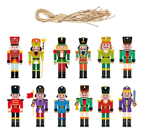 Kits De Manualidades De Papel De Cascanueces Navideños, 12