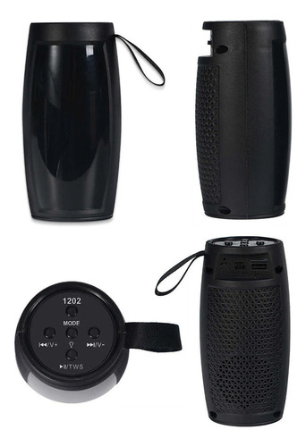 T 2 Piezas Bocina Bluetooth Portátil Altavoz Subwoofer Usb