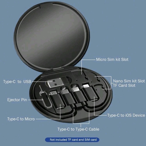 Kit Portatil Adaptadores Tlf - Usb - Tipo C Multifuncional