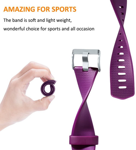 Imagen 3 de 9 de 3 Mallas Para Reloj Fitbit Charge 2 Talle Small