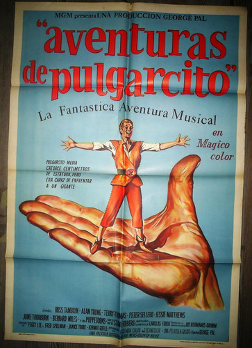 Afiche Cine Original -  Aventuras De Pulgarcito