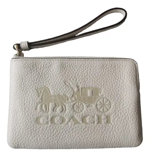 Cartera coach blanca sale