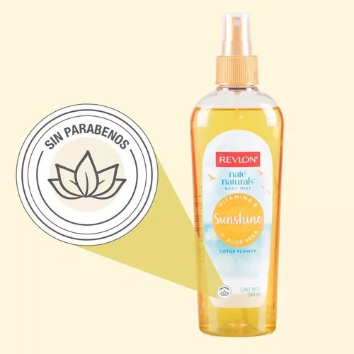 Loción Revlon Sunshine Naté Nat Body Vit E Aloe Vera Perfume