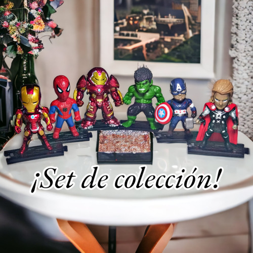 Set De Los Vengadores 6 Figuras De Acción
