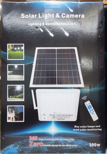 Luz Foco Solar Con Camara Wifi Envio Gratis