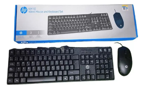 Combo Hp Modelo Km10 De Mouse Y Teclado Básico 