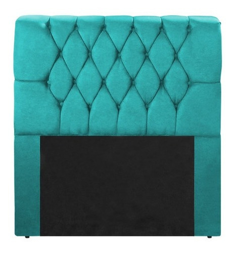 Cabeceira Marina Cama Box Solteiro 1,00 Suede Cores Cor Suede Azul Tiffany