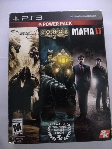 Pack Com 3 Games Clássicos Ps3 Darkness Mafia Bioshock Usado