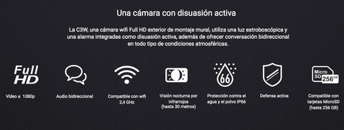 Imagen 2 de 10 de Kit Inalambrico Ezviz Camara Ip 1080p C3w Wifi Luz Audio
