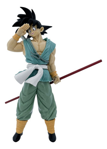 Figura Dragon Ball Goku Gt Baculo Super Sayayin Anime Pvc