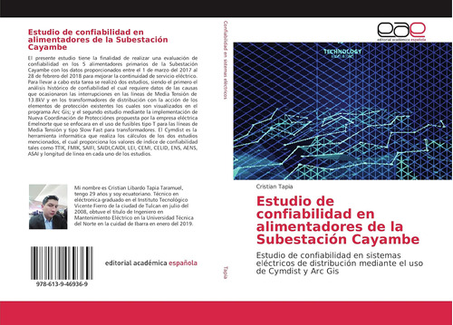 Libro: Estudio De Confiabilidad En Alimentadores De La Subes