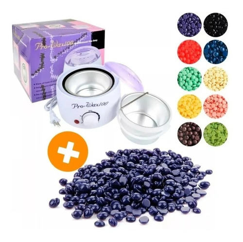Imagen 2 de 3 de Calentador Cera Depilatoria + 300g Cera Elastica + 100bandas