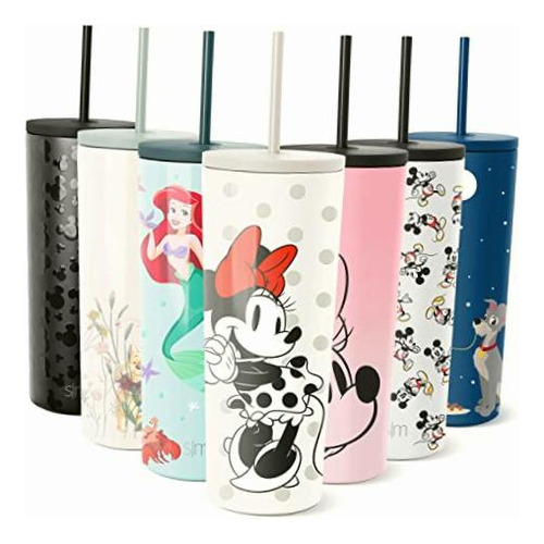 Simple Modern Disney Insulated Tumbler Cup With Flip Lid And Color Disney: Minnie Mouse Love