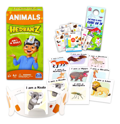 Boardgame Animal Hedbanz - Juego De Adivinanzas  Paquete.