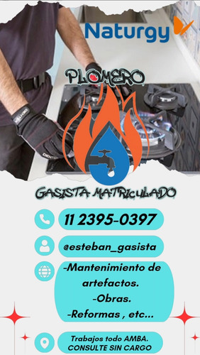 Gasista Matriculado - Plomero