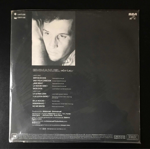 Vinilo Emmanuel Entre Lunas Che Discos (Usado)