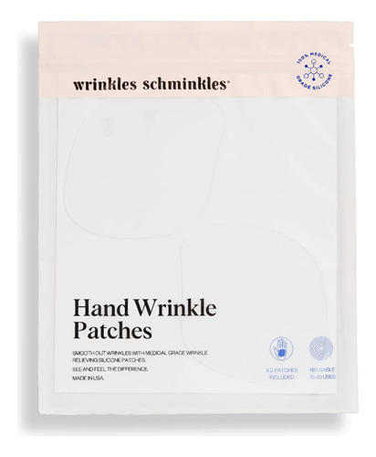 Wrinkles Schminkles Parches Antiarrugas Para Manos, Paquete 