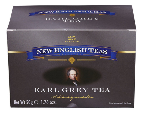 Té New English Teas Earl Grey Tea 25 Saq Inglaterra Nuevo!