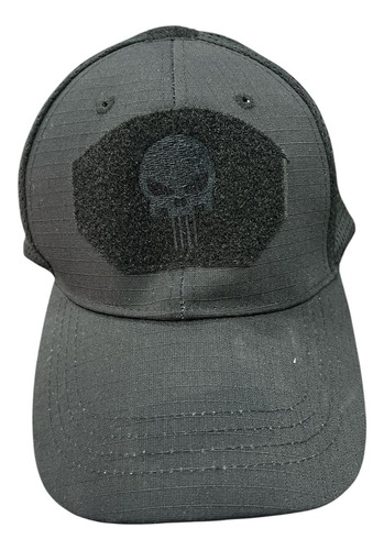 Gorras Tácticas The Punisher Ripstop F1 Con Velcro Negro Único Regulable