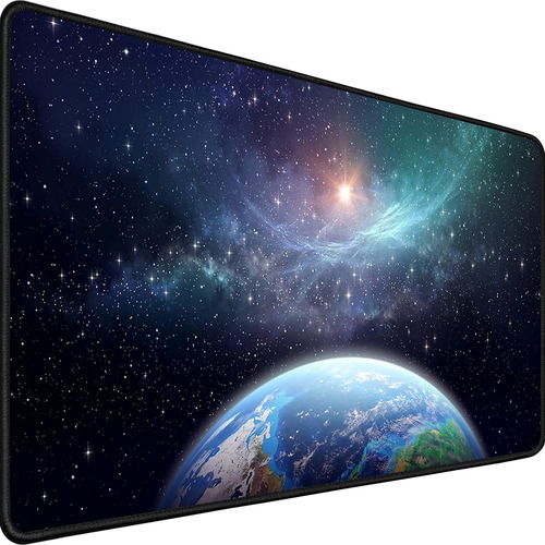 Mouse Pad Gamer Xxl Antideslizante Impermeable Galaxia