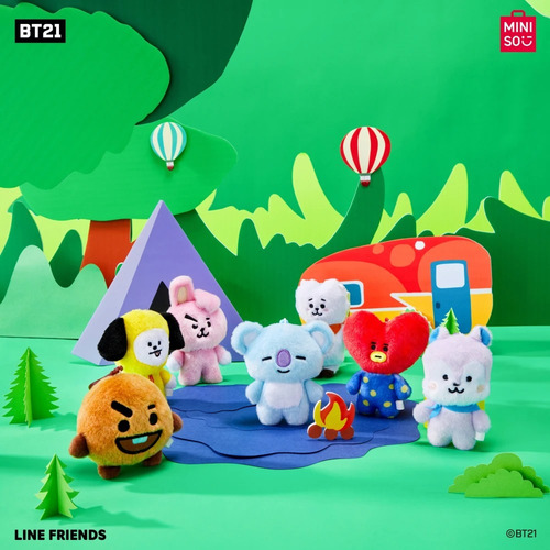 Bt21 Chimmy 23cm Peluche Universtar Line Friends Bts Miniso