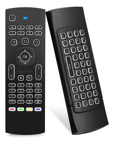 Control Teclado Air Mouse Fly Mouse Inalambrico Smart Tv Box Color Del Teclado Gris