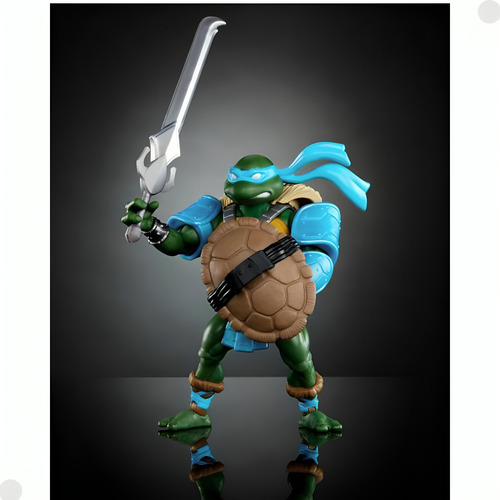 Boneco Origins Leonardo Turtles Of Grayskull Hpr02 Mattel