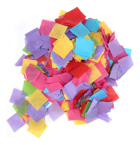 Confeti Colorido Cuadrado, 2 Bolsas, 2,5 Cm, Decoración De B