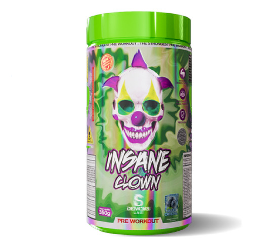 Demons Lab Demons Lab Pre Workout de Insane Clown, 350 g, sabor a arándanos