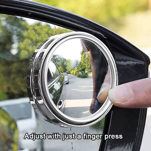 ICBEAMER - Espejo retrovisor interior convexo para automóvil, con un amplio  ángulo panorámico, para puntos ciegos, fácil de enganchar de 10.6