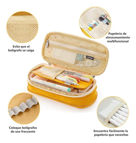 Bolsa Almacenamiento Para Estuches Lápices De Gran Capacidad