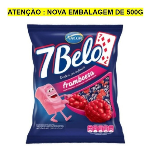 Bala 7 Belo Framboesa - 600g