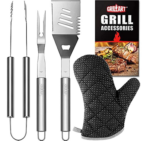 Juego De Utensilios Para Parrilla Grillart - 3 Herramientas 