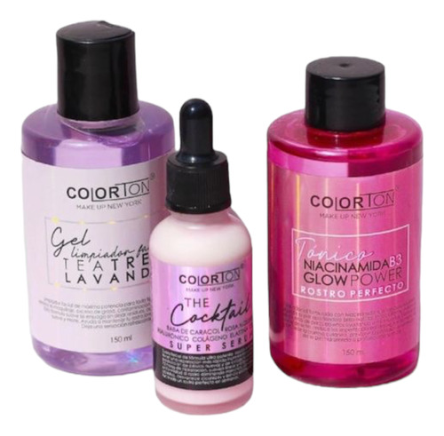 Kit De Gel Limpiador, Serum, Tónico Niacinamida Coloron